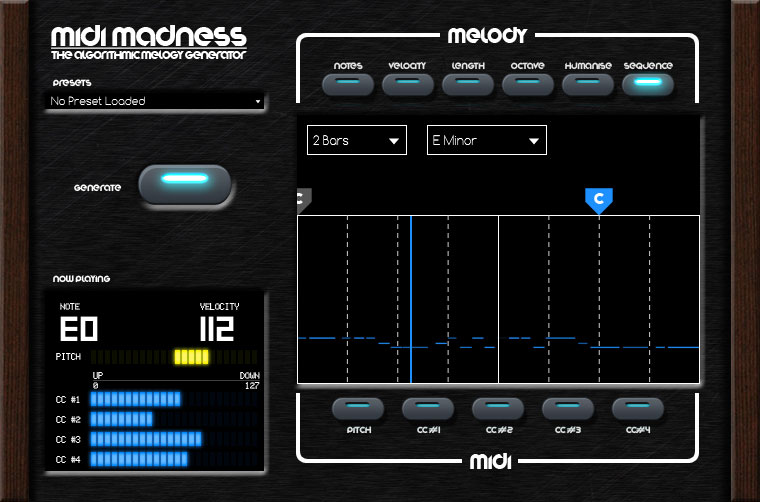 دانلود پلاگین تولید ملودی و پردازش میدی Midi Madness