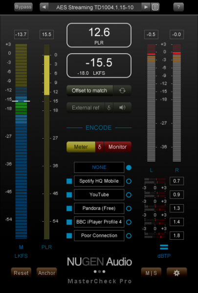 پلاگین انالایزر NuGen Audio MasterCheck Pro