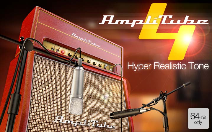 پلاگین امپ و افکت گیتار الکتریک و بیس IK Multimedia AmpliTube 4