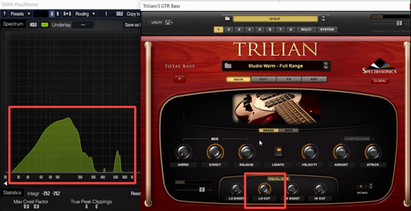 trilian Span plus sound design