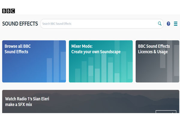 سایت BBC Sound Effects